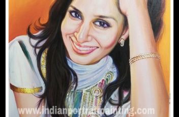Photo to oil painting on canvas